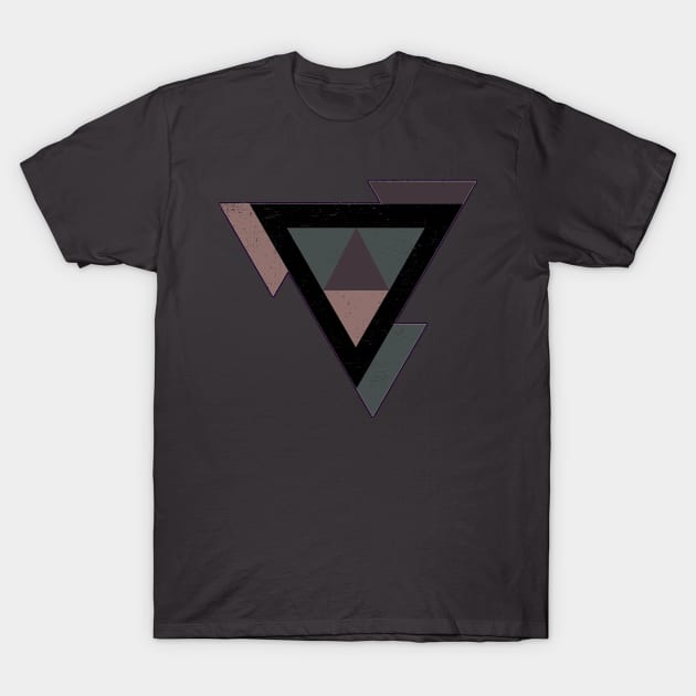 Triangle With Earth Tones T-Shirt by ddtk